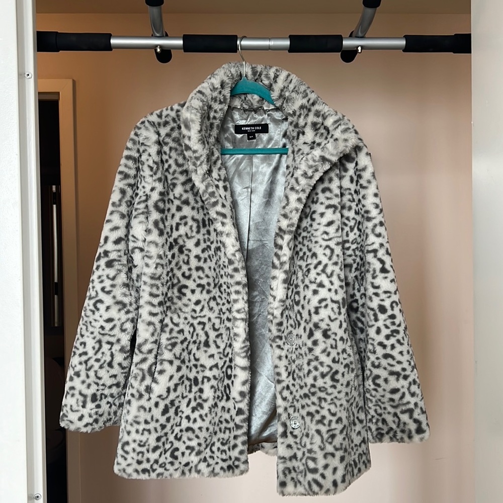 Kenneth Cole faux Leopard jacket